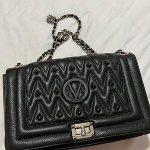 Valentino Black Studded Shoulder Bag
